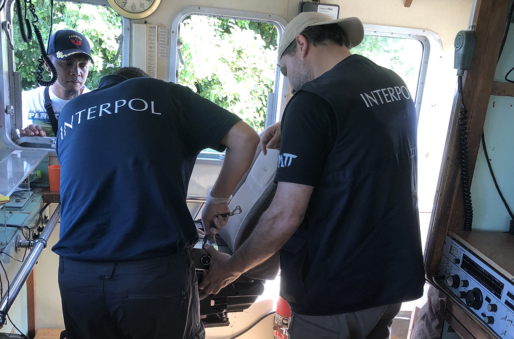 INTERPOL examined the evidence and intelligence collected on board - computer systems, navigational instruments, and the captain’s mobile phone – which would later enable the global law enforcement community to piece together the wider criminal web that the vessel operated in.